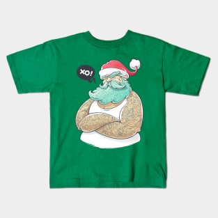 Modern Santa Claus Kids T-Shirt